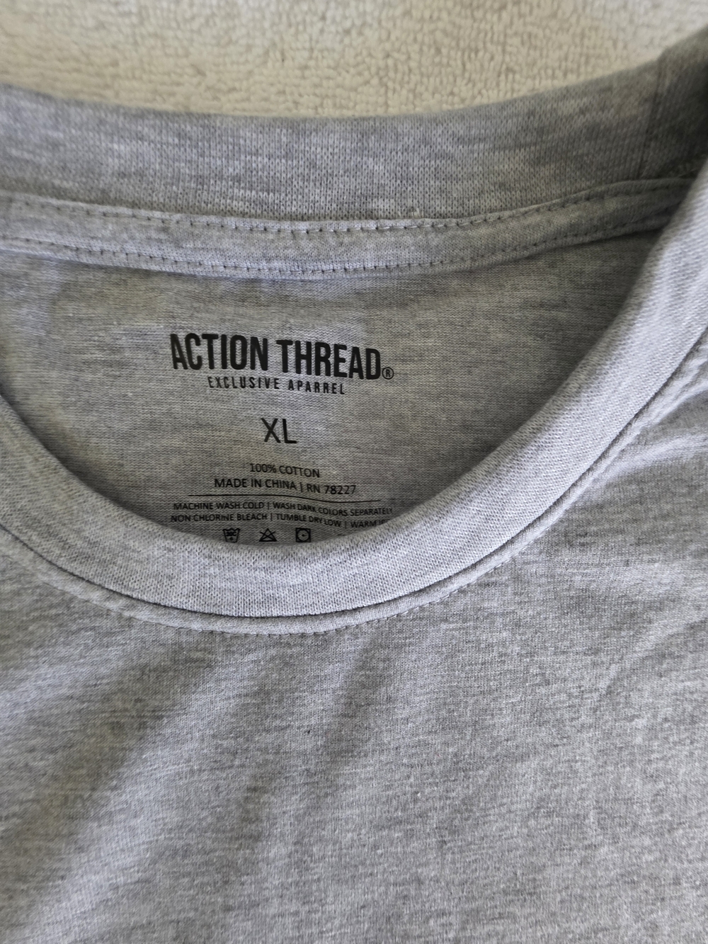 Men’s Long Sleeve Crew Neck Shirt - Heather Gray - Picture 2 of 6